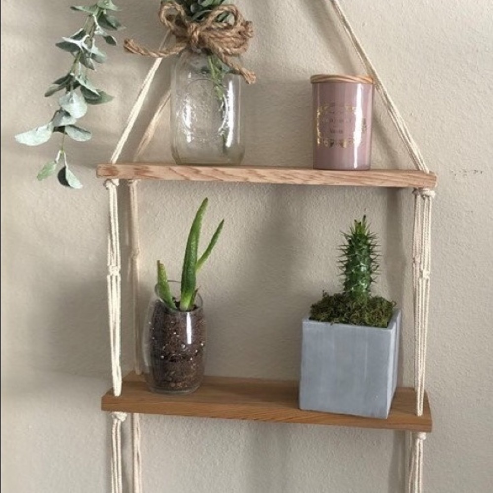 Macrame shelf